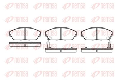 Brake Pad Set, disc brake REMSA 0237.02