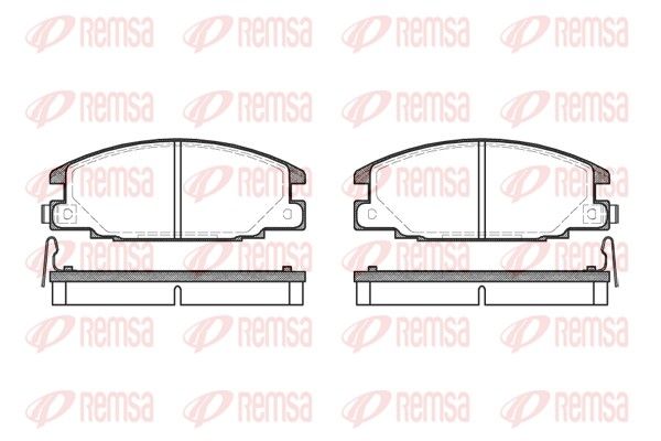 REMSA 0238.04 Brake Pad Set, disc brake