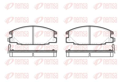 Brake Pad Set, disc brake REMSA 0238.04