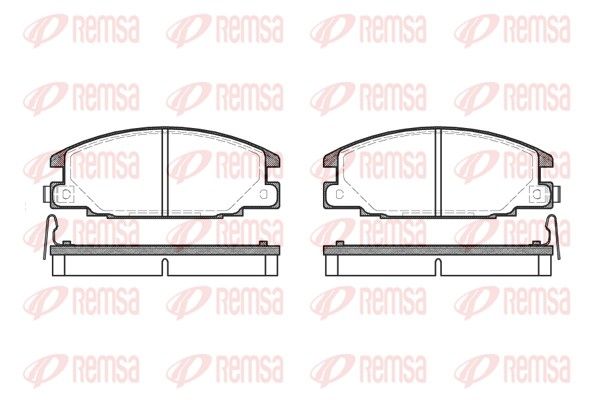 REMSA 0238.14 Brake Pad Set, disc brake