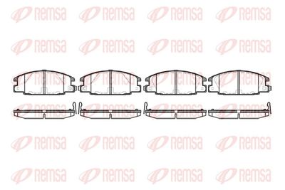 Brake Pad Set, disc brake REMSA 0238.24
