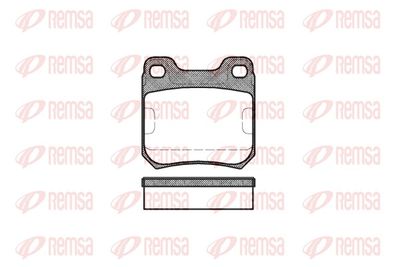 Brake Pad Set, disc brake REMSA 0239.40
