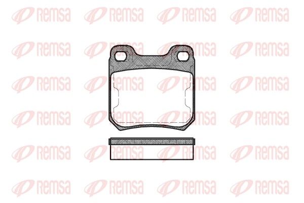 REMSA 0239.50 Brake Pad Set, disc brake