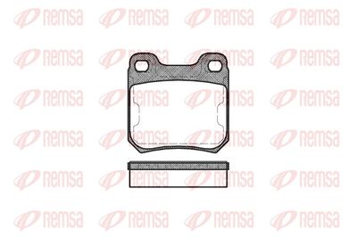 Brake Pad Set, disc brake REMSA 0239.50