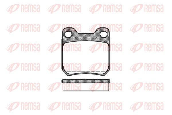 REMSA 0239.60 Brake Pad Set, disc brake