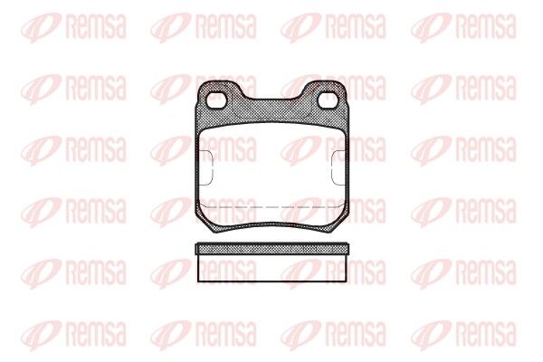 REMSA 0239.00 Brake Pad Set, disc brake