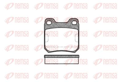 Brake Pad Set, disc brake REMSA 0239.00