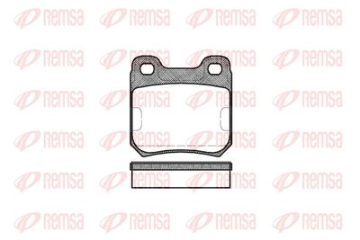 Brake Pad Set, disc brake REMSA 0239.10