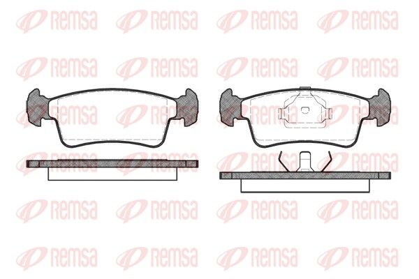 REMSA 0240.00 Brake Pad Set, disc brake