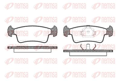 Brake Pad Set, disc brake REMSA 0240.00