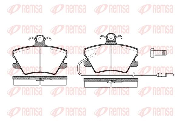REMSA 0241.02 Brake Pad Set, disc brake