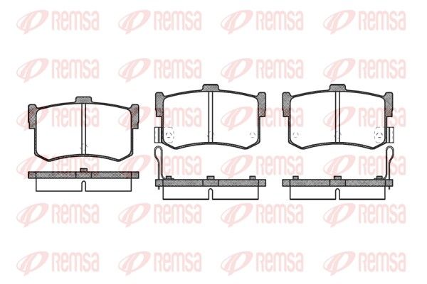REMSA 0242.02 Brake Pad Set, disc brake
