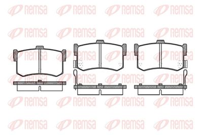 Brake Pad Set, disc brake REMSA 0242.02