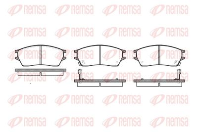 Brake Pad Set, disc brake REMSA 0243.02
