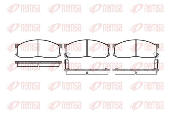 REMSA 0244.02 Brake Pad Set, disc brake