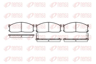Brake Pad Set, disc brake REMSA 0244.02