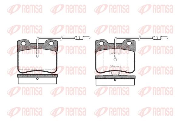 REMSA 0247.04 Brake Pad Set, disc brake