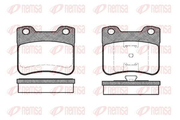 REMSA 0247.10 Brake Pad Set, disc brake
