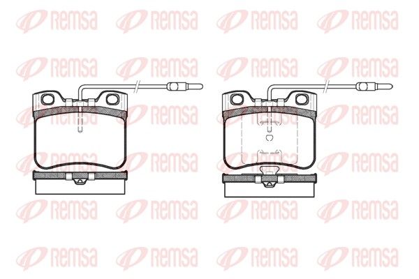 REMSA 0247.14 Brake Pad Set, disc brake
