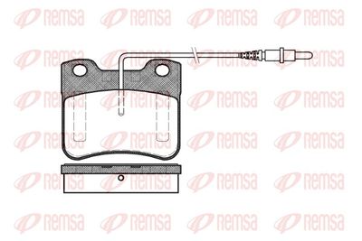 Brake Pad Set, disc brake REMSA 0247.24