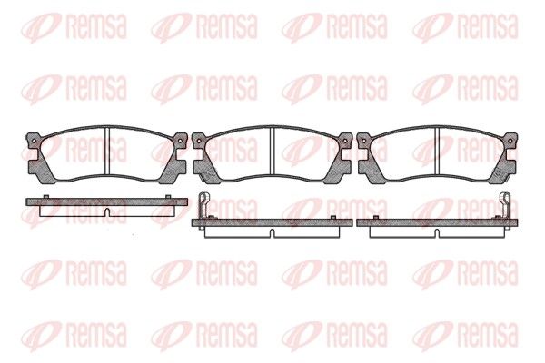 REMSA 0248.02 Brake Pad Set, disc brake