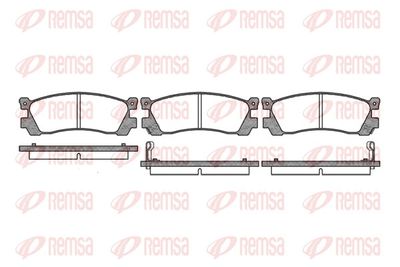 Brake Pad Set, disc brake REMSA 0248.02