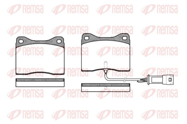 REMSA 0249.02 Brake Pad Set, disc brake
