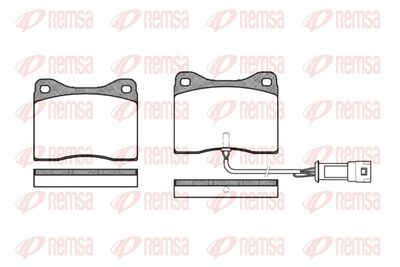 Brake Pad Set, disc brake REMSA 0249.02