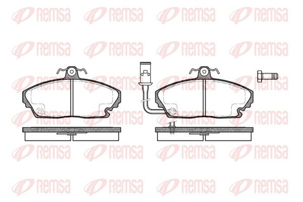 REMSA 0250.01 Brake Pad Set, disc brake