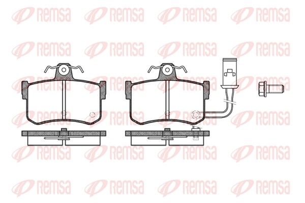 REMSA 0251.01 Brake Pad Set, disc brake