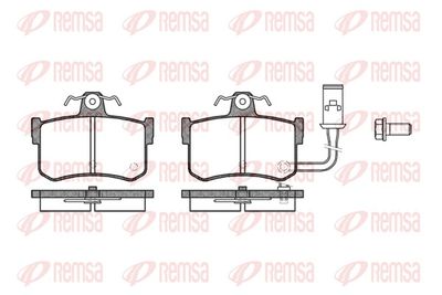 Brake Pad Set, disc brake REMSA 0251.01