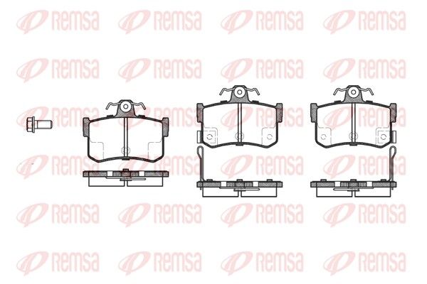 REMSA 0251.12 Brake Pad Set, disc brake