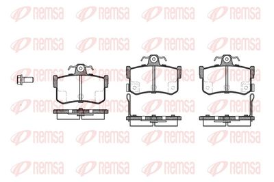 Brake Pad Set, disc brake REMSA 0251.12