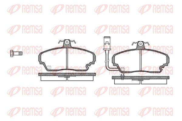 REMSA 0252.01 Brake Pad Set, disc brake
