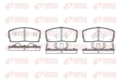 Brake Pad Set, disc brake REMSA 0254.02