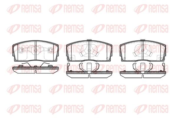 REMSA 0254.12 Brake Pad Set, disc brake