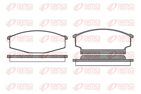 REMSA 0256.00 Brake Pad Set, disc brake