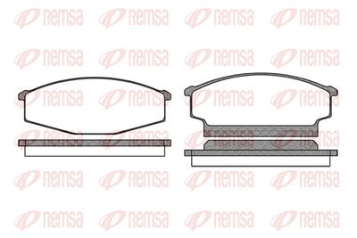 Brake Pad Set, disc brake REMSA 0256.00