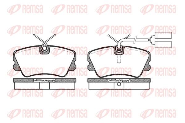 REMSA 0259.02 Brake Pad Set, disc brake