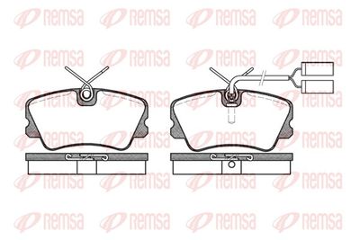 Brake Pad Set, disc brake REMSA 0259.02