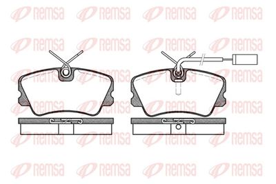 Brake Pad Set, disc brake REMSA 0259.12