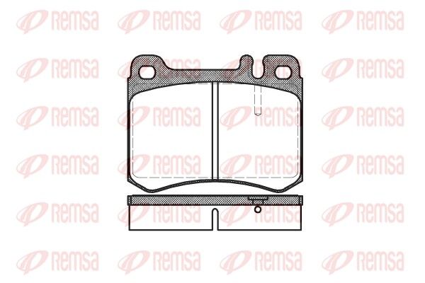 REMSA 0260.00 Brake Pad Set, disc brake