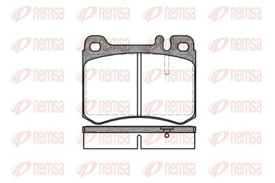 Brake Pad Set, disc brake REMSA 0260.00