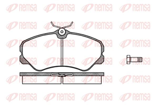 REMSA 0261.00 Brake Pad Set, disc brake