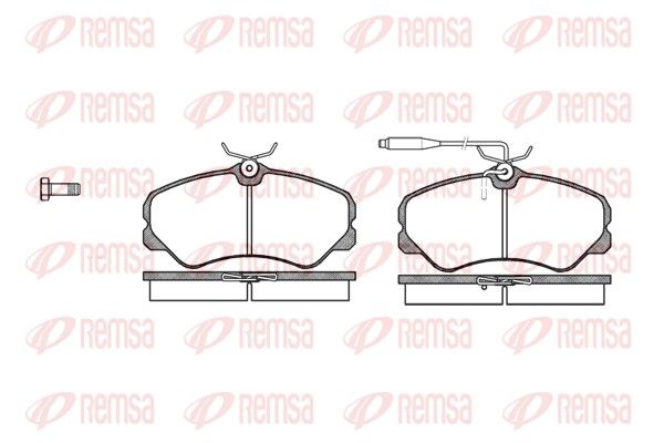 REMSA 0261.02 Brake Pad Set, disc brake