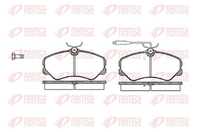 Brake Pad Set, disc brake REMSA 0261.02