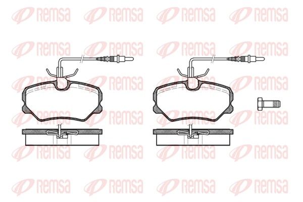 REMSA 0262.12 Brake Pad Set, disc brake