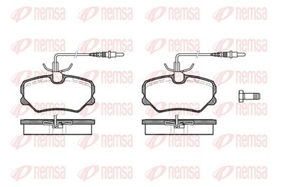 Brake Pad Set, disc brake REMSA 0262.12