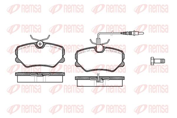 REMSA 0262.02 Brake Pad Set, disc brake
