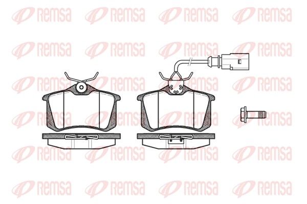 REMSA 0263.02 Brake Pad Set, disc brake